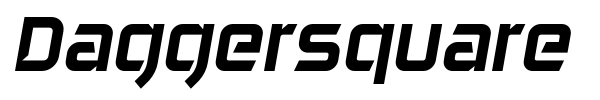 Daggersquare font preview